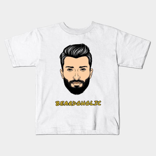 Beardoholic Kids T-Shirt by Artististic💕